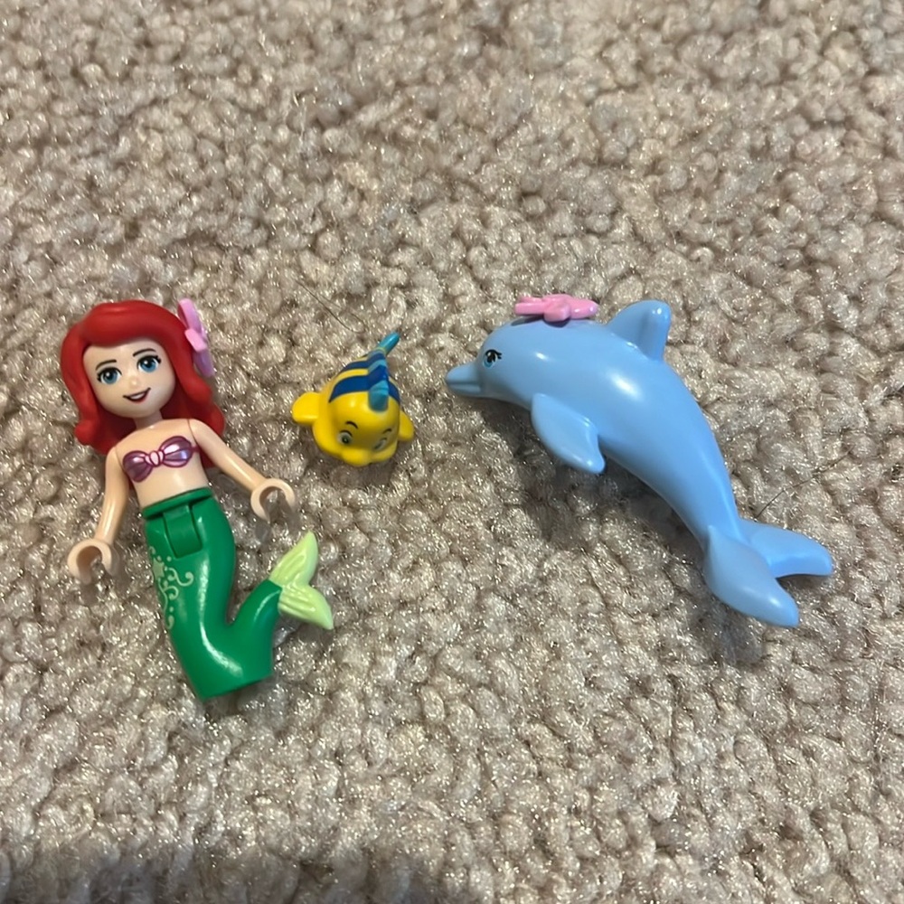 Lego 41063 Ariels Undersea Palace Mermaid Flounder Dolphin Replacement Figures